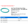thumbnail image 2 of Auto Trans Oil Cooler Hose O-Ring - Compatible with 2007 - 2013 BMW 335i 2008 2009 2010 2011 2012, 2 of 2