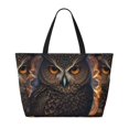 thumbnail image 2 of Easygdp Classical Style Brown Owl Bolsa de Viaje de Playa de Gran Capacidad, Bolsa Tote Perfecta para la Playa, Escapadas de Fin de Semana y Viajes, 2 of 7