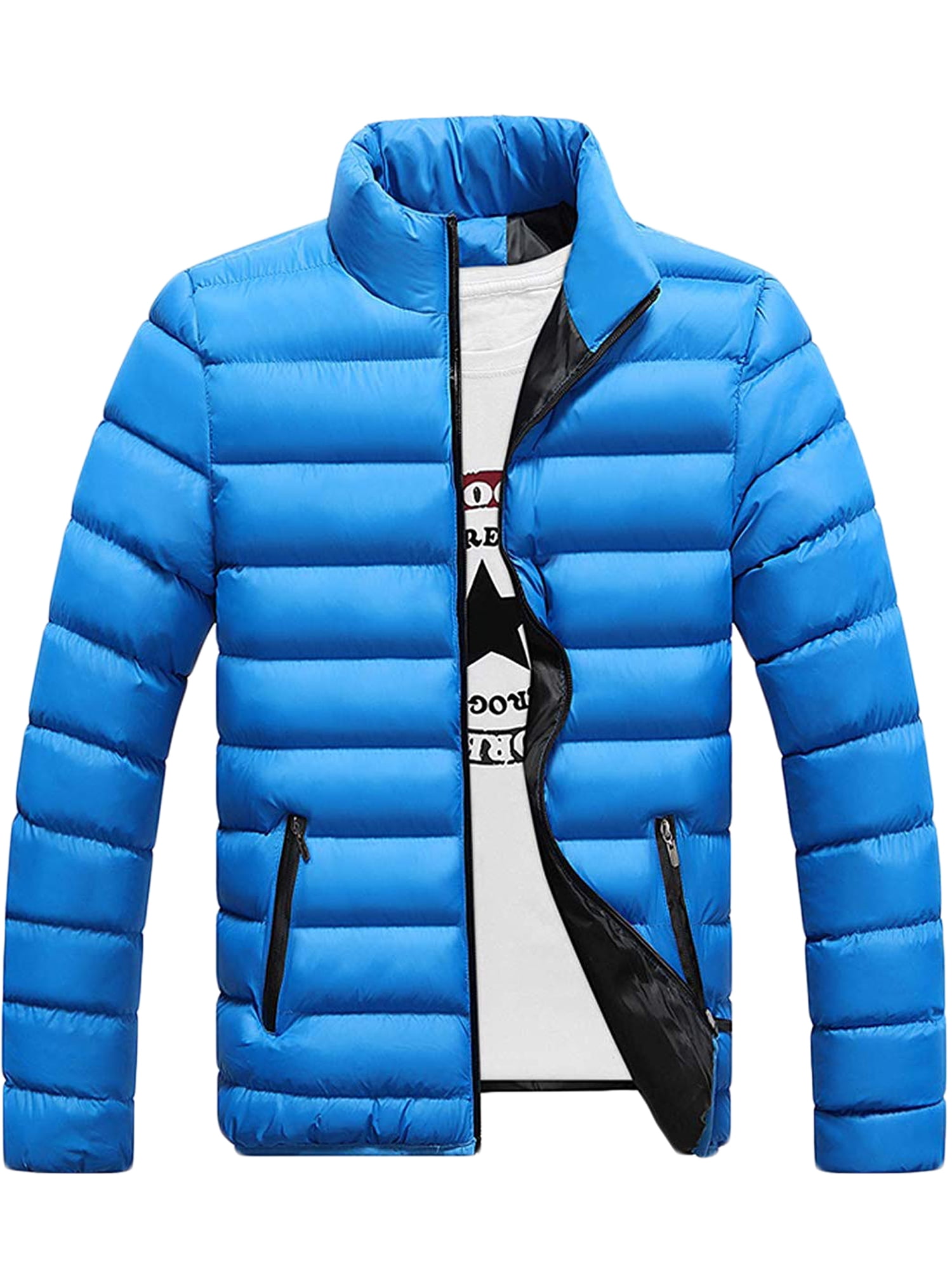 Ma\u0026baby Men's Winter Slim Packable Down Lightweight Puffer Jacket Blue 3XL, Infant Boy's