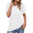 thumbnail image 2 of Womens Shirts Blouse Women's Fashion Cap Sleeve Tops Shirts Casual Summer Tunic Tops, 2 of 6