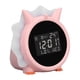 thumbnail image 2 of Despertador Reloj despertador electrónico LED multifuncional con forma de dinosaurio rosa, 2 of 8