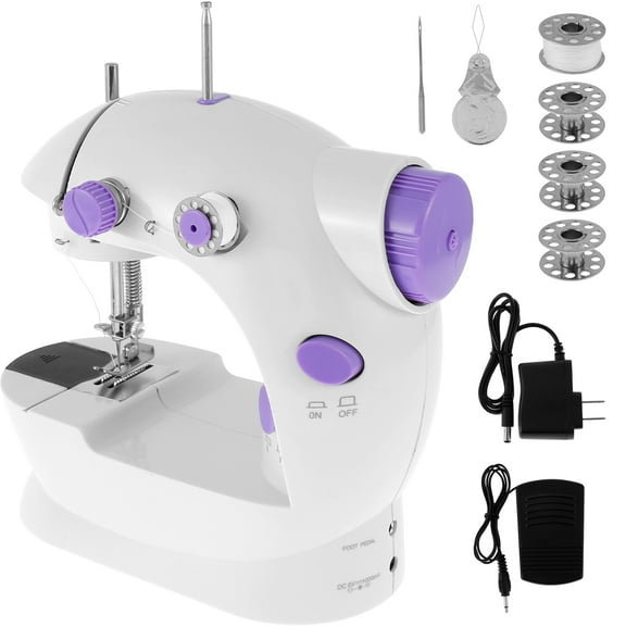 Ikoopy Mini Sewing Machine Electric Sewing Machine for Beginners Portable Sewing Machine with Light Small Sewing Machine with Sewing Kit for Household Use Travel Kids Adults DIY