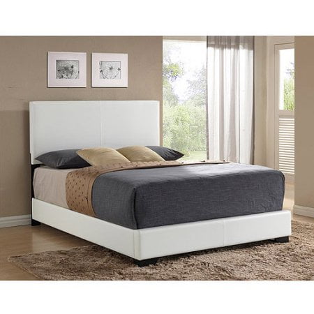 White Bed Frames Full ireland full faux leather bed, white - walmart White Bed Frames Full ireland full faux leather bed, white - walmart