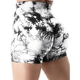 thumbnail image 2 of 3 Piece Tie Dye Workout Shorts For Women, Scrunch Butt Lifting High Waisted Yoga Gym Seamless Booty Biker Shorts, Women's Activewear, 2 of 11