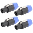 thumbnail image 1 of MERRYHAPY 4Pcs Audio Connectors Speaker Accessories Loudspeaker Four Connector for Signal Transmission, 1 of 8