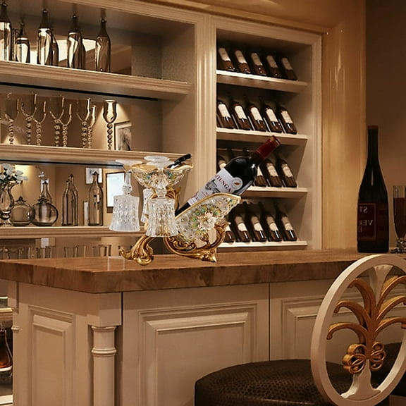 Countertop Bottle Rack, Tabletop Bottle Holder, Bottle Storage Rack for Living Rooms, Wine Cabinets, Study Rooms, Dinners