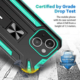 thumbnail image 2 of WANNGWE iPhone XR Case, HD Screen Protector Ring Shockproof Silicone Phone Case (Green) DZ97-12192, 2 of 5