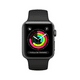 Apple Watch Série 3 (GPS, 42mm) A1859 - Étui en Aluminium Gris Espace avec Bande de Sport Noir Rénové – image 2 sur 2