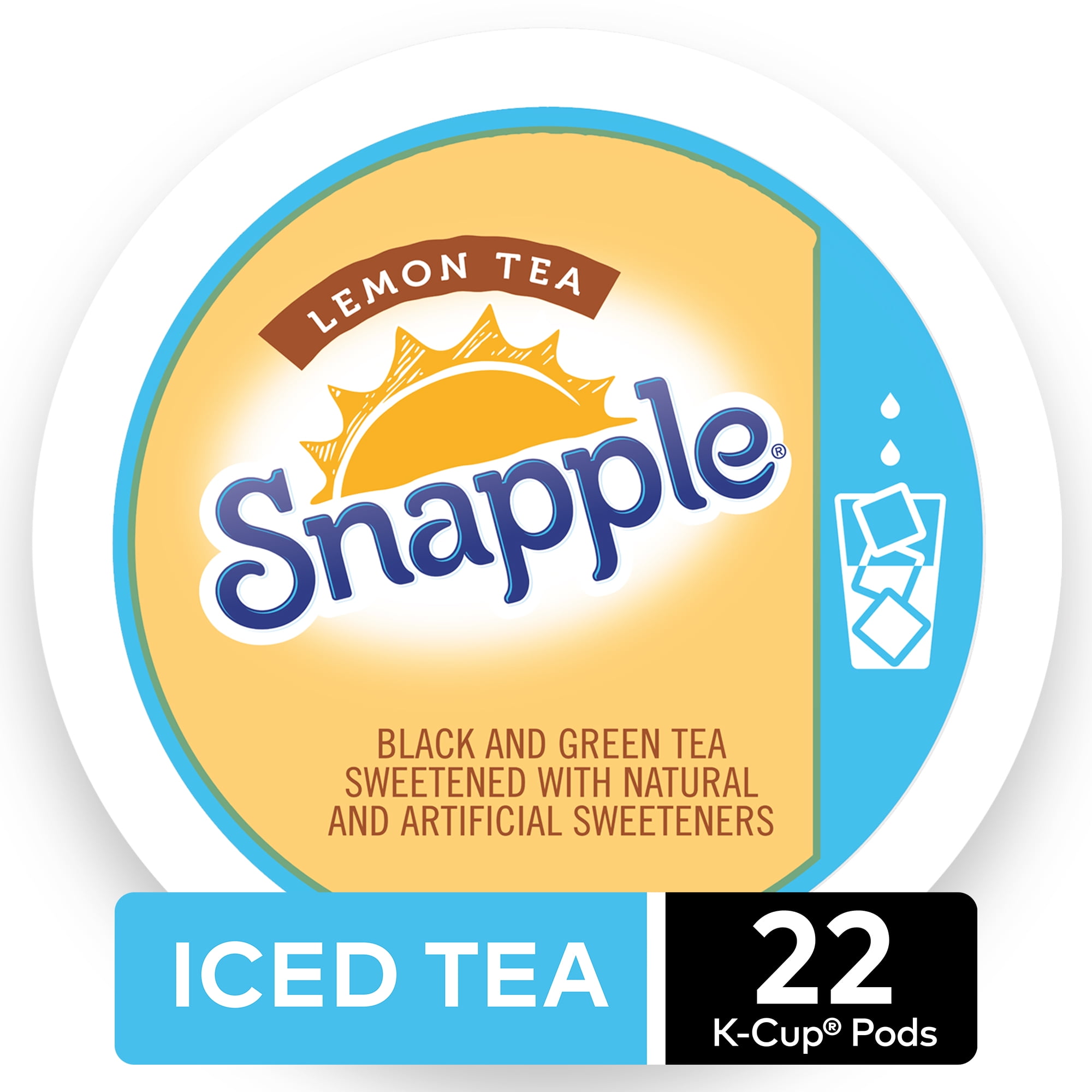Snapple Snapple Lemon Iced Tea, KCup Pod, 22 Count for Keurig Brewers