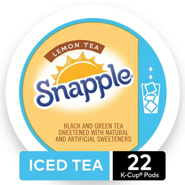 Snapple Snapple Lemon Iced Tea, KCup Pod, 22 Count for Keurig Brewers