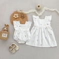 thumbnail image 4 of Vestido de princesa con bordado Floral para niña, traje infantil, trajes de hermana, ropa para bebé, vestido de manga voladora para niño, 4 of 6