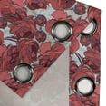 thumbnail image 4 of Ambesonne Floral Grommet Curtain, Vibrant Roses Bouquet, 50" x 72", Purple Pink Red, 4 of 6