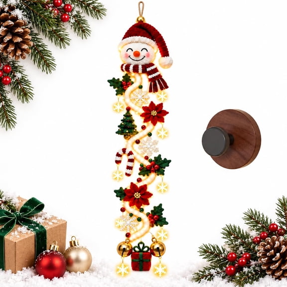 3D LED Christmas Magic Trail Wall Light, Glowing Christmas Scene Wall Decoration for Living Room, Festive Xmas Gift