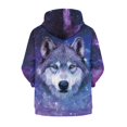 thumbnail image 6 of Xoenoiee Wolf Galaxy Girls Boys Zip-Up Hoodies Kids Fall Winter Warm Sweatshirt Jacket with Pocket Youth Long Sleeve Shirt Top Teen Clothes Outfits, 11-13 Years, 6 of 7