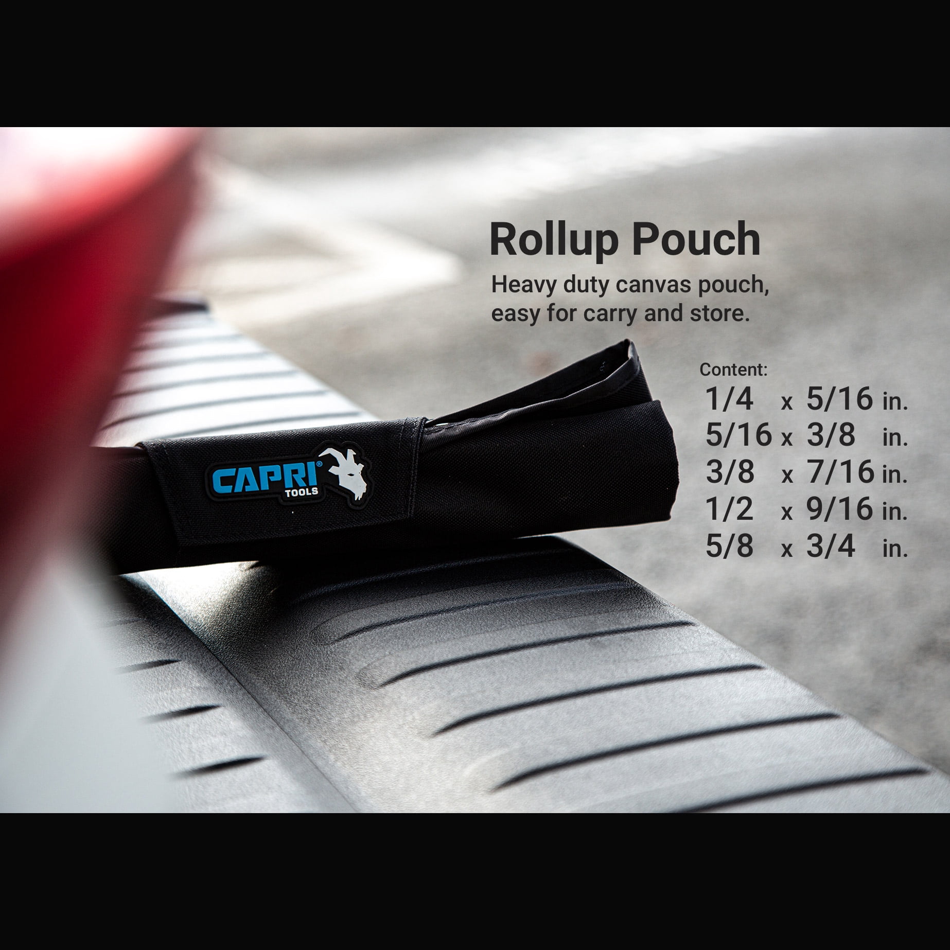 Capri Tools 0 Degree Offset Extra Long Box End Wrench Set, SAE, 1/4-3/4 in., 8 Sizes, 5 Piece
