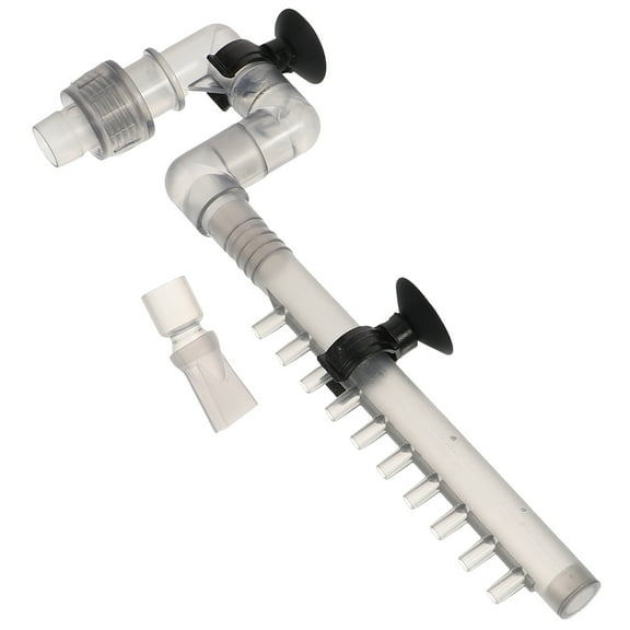 Raindrops 1Set Fish Tank Out Flow Pipe Grey 20x6.2Cm Abs Material For Fish Tank Accessories