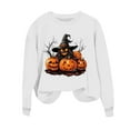 thumbnail image 6 of Womens Sweatshirts Plus Size Halloween Printed Long-sleeved Round-neck Loose Casual Sweatshirt,Tops for Women, 6 of 6