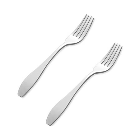 

Supreme 2-Piece 5.25 Inch Massa 18/8 Stainless Steel Dessert Fork. Great for Tasting Appetizer Cake and Fruit. Mirror Polished Dishwasher Safe