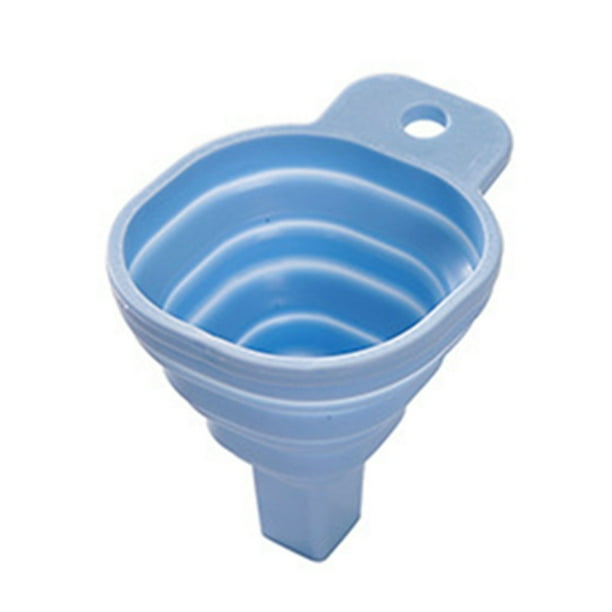 Bewildely Embudo de cocina Plegable Telescópico Sub Paquete Accesorio Mini SizeCone Líquido Tolva Aceite Cerveza Miel Embudos Azul Cocina y Comedor Azul Bewildely JJ16073-01