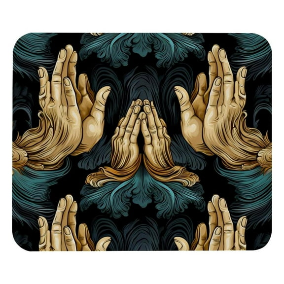Praying hands Mouse Pad , Soft Cute Computer Mouse Mat with Rubber Base, Easy to Slide, Personalized Design, Portable
