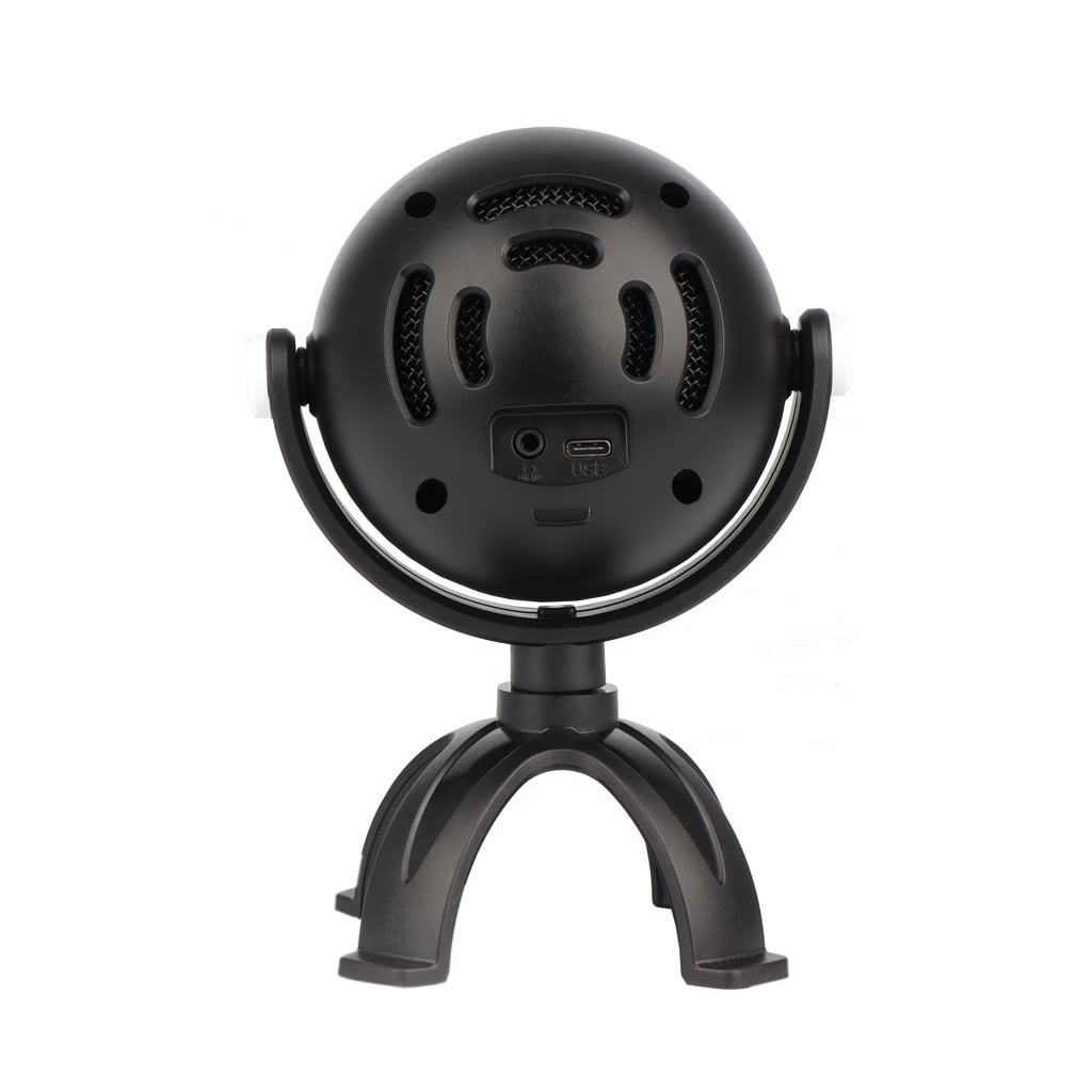lanema Portable Wired Handheld Mic Home Party Metal Microphones Props Widely Use Durable Condenser Mics Type-C Port USB Cable