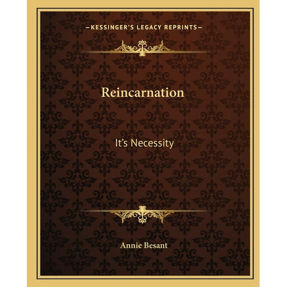 Reincarnation: It's Necessity, (Paperback)