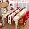 thumbnail image 3 of Camino de mesa navideño Decoración navideña para la mesa del hogar Adorno navideño 2024 Regalos de Navidad Noel Feliz Año Nuevo 2025, 3 of 5