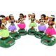 thumbnail image 4 of Tablero de instrumentos de niña hawaiana, decoraciones de tablero de coche, figura de baile Solar, juguete de bailarina de cabeza agitadora hawaiana, 4 of 5