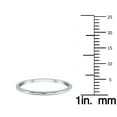 thumbnail image 4 of SZUL Women's Thin 1mm Width Domed Wedding Band in 14K White Gold, 4 of 7