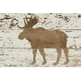 thumbnail image 2 of Murdock, Ramona 32x23 White Modern Wood Framed Museum Art Print Titled - Moose in Reverse, 2 of 4
