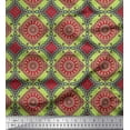 thumbnail image 1 of Soimoi Poly Georgette Fabric Floral Mandala Decor Fabric Printed Yard 42 Inch Wide, 1 of 3