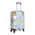 thumbnail image 3 of Disketp Cute Gnome Bee Collects Honey Elastic Travel Luggage Cover Travel Suitcase Protective Cover For Trunk Case Apply To 18''-32'' Suitcase Cover (Luggage not included)-Large, 3 of 9