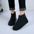 thumbnail image 3 of Cubiertas desechables shamjiam Botas Impermeables Antideslizantes Negro S, 3 of 9