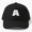 Black, variant on Letter A Monogram Baseball Cap, Alphabet Initial Name Birthday Graphic Design, Classic Hat