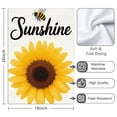 thumbnail image 3 of 2 Pcs Funny Kitchen Towels,Sunflower with Bee and Sunshine Microfiber Dish Towels,Kitchen Tea Towels,Kitchen Towel Set (18" X 26"), 3 of 3