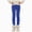 Blue, variant on Girls Athletic Leggings Kids Yoga Pants with Pockets High Waist Leggings Yoga Dance Workout Running(Yellow,7-8 Years)