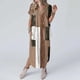 thumbnail image 2 of Vestido de Manga Corta para las Mujeres, Vestido Casual de Cuello en V de Bolsillo de Impresión de Moda Sexy Hecho de Poliéster Ligero para el Verano, Vestido de Verano para las Mujeres, 2 of 5