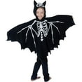 thumbnail image 2 of Hotiary Children's Glow in the Dark Halloween Clothes Black Bat Costume Masquerade Cosplay Costume Bat Style, 4-10 Years, 2 of 4
