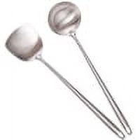 Espátula y cucharón para wok de 17 pulgadas Standcn juego de utensilios de cocina de acero inoxidable 304