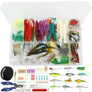 Lzvxtym Fishing Lures,Fishing Lures Kit,Fishing Bait Lure Set for Saltwater Freshwater,with Tackle Box,280Pcs