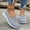 Gray, variant on Viluyesy Womens Comfort Sneakers, Wide Width Breathable Lightweight Slip On Casual Walking Shoes Pink