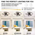 thumbnail image 3 of Limorve 20" 6 Gears 110V Ceiling Fans with Lights, with Remote Control,3 color temperature adjustable Modern Flush Mount Fan Light for Bedroom, Living Room,Kitchen,Small LED Ceiling Light Fixture, 3 of 10