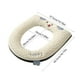 thumbnail image 3 of Cojín de asiento de inodoro | Almohadilla reutilizable lavable tibia engrosada con cremallera | Material de pelusa suave | Fácil de instalar y limpiar | Cubierta de inodoro de invierno Comfort |, 3 of 6
