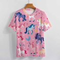 thumbnail image 4 of Cool Horse T-Shirt O Neck Oversize T-Shirts Short Sleeve Classic Tees Women Summer Graphic Tops, 4 of 5