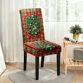 thumbnail image 5 of ChicYu Christmas Elastic Chair Covers Festive Dining Living Room Party Chair Slipcovers Stretchable Fabric Cute Holiday Patterns Easy to Install Remove Wash, 5 of 6