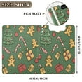 thumbnail image 3 of FORMRS A4 Clipboard Folder with Pen Holder Horizontal Foldable School Office Binder, Yellow Christmas Gingerbread, 3 of 9