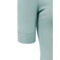 thumbnail image 4 of J. METHOD Girl's Junior Basic Casual 3/4 Elbow Half Length Sleeve Active V-Neck Uniform T-Shirt NEGT23 Dusty Sage S, 4 of 5