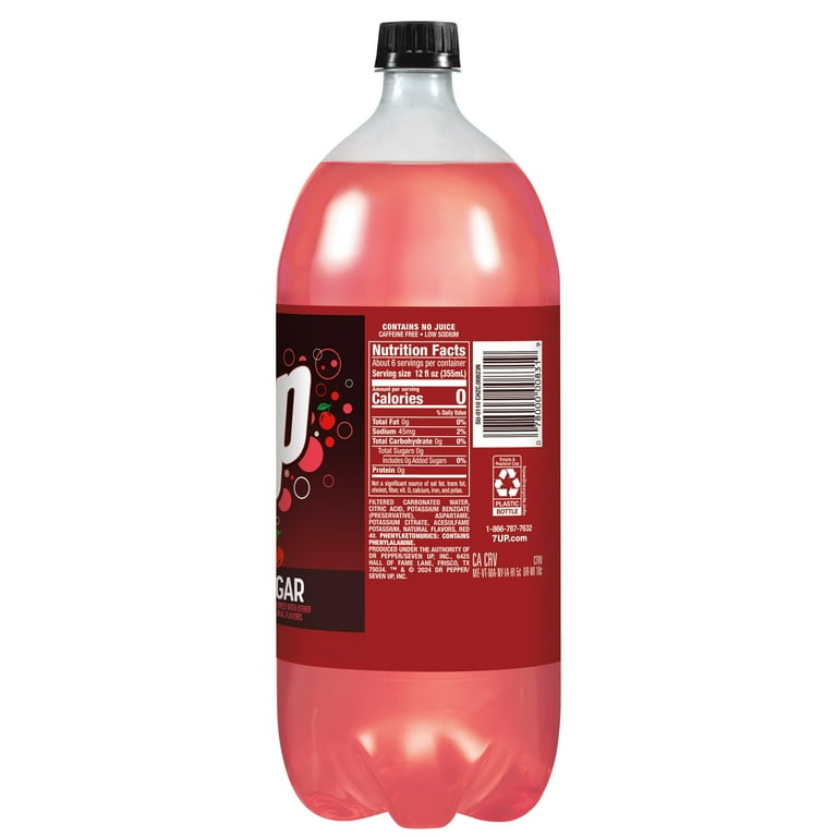 Healthy 7UP Diet Drink, Caffeine-Free, Zero Sugar, Cherry Flavored