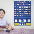 thumbnail image 3 of Calendario y gráfico de bolsillo del tiempo, juguete de educación temprana con kit de 4 ganchos para la pared de la escuela en el hogar niños pequeños Baoblaze Gráfico de bolsillo del calendario, 3 of 7