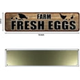 thumbnail image 2 of 'Farm Fresh Eggs' Retro Vintage Metal Tin Bar Sign, Decorative Wall Art Signage, Primitive Farmhouse Country Kitchen Home Décor, 16" x 4", 2 of 5